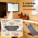 Chicken Coop Heater - 360° Rotatable, Dual-Side Heating, Precise Temperature Control - Ideal for Chicken Coops, Pet Incubators and Home Breeding