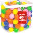 Play Balls for Ball Pit, Plastic Crush Proof, Phthalate & BPA Free, Assorted Colors (400 Balls)