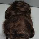 Mens Mullet Wig Brown Long Curly 80s Wigs Halloween Costumes Party Hair Wig for Male(Dark Brown)