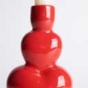 WDS WONDROUS Taper Candle Holder Set of 3 - Valentine's Day Candlestick Holders Wedding Decor, Red Heart Ceramic Candle Sticks Holders for Table Farmhouse Decor Romantic Housewarming Gift