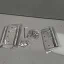 3 Pack 4" x 4" Self Closing Door Hinges, Spring Hinges, Stainless Steel