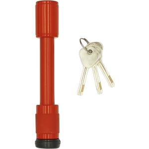 DoubleLock Titan Hitch Pin Lock. Class III & IV 5/8-Inch Thick Lock for 2.5"-2.7" Wide Receivers. Rubberized Cap, Weather-Resistant, Anti-Theft Security for RV, Trailer, Truck, or UTV Hitches.