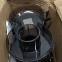 Qcen Juicer Machine, 800W Centrifugal Juicer Extractor with Wide Mouth 3 Feed Chute for Fruit Vegetable, Easy to Clean, Stainless Steel, BPA-free (Black)