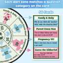 2 x Baby Shower Dart Games for Large Groups – Easy, Funny & Engaging Toss with 24 Soft Balls, 50 Funny Cards for Extra Party Laughter, Ideal Icebreaker for Baby Shower & Gender Reveal Activities