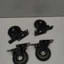 Apllamo 3" Casters Set of 4 4 Heavy Duty Quiet Casters, Max Load 2000LBS. Suitable to do Soft Wheels for cart, Glide Quietly and Protect The Floor, casters Set of 4 Heavy Duty.