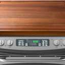 30x22 Acacia Noodle Board Stove Cover Wood with Handles, Wooden Stovetop Cover Cutting Board with Juice Groove for Gas Stove and Electric Stove Top, kitchen sink cover for counter space