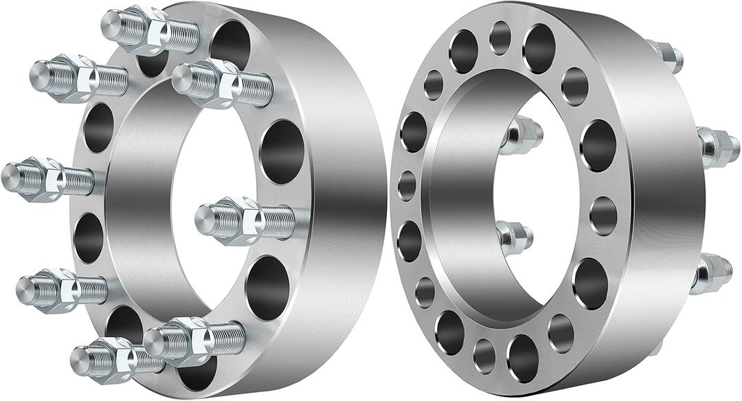 SCITOO 2X 8x6.5 to 8x6.5 Wheel Spacers 2" 8 Lug fit for Ram 2500 Wheel Spacers for 3500 Dually Wheel Spacers with 9/16 Threads