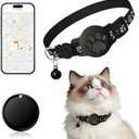 Pet Tracker,GPS Collar for Cats,Smart tag,Waterproof Compatible with Find My,No Monthly Fee,Advanced Tracking Solution Smart Collar for Pet Safety Ideal Small Large Cats(Android User)