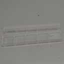 9.5 Large Acrylic Straw Holder for Cabinet Door - Reusable Tumbler Straw Organizer Storage, Small Kitchen Accessories Container, Ultra Sticky Cupboard Door Mounted (Transparent)