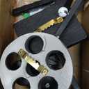 Tyenaza 3Pcs Vintage Hooks, Movie Style Hook Innovative Resin Decoration Retro Coffee Home Television Decor, Resin Wall Coat Hooks Garden Courtyards Decoration