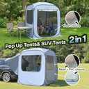Alvantor SUV Tailgate Tent, Instant Pop Up Car Tent Creates Extra Living Space, UV Protection, Quick Setup in Seconds for Family, Road Trips, Tailgating, Beach, Outdoor Camping, 6'x6'x6.6'H