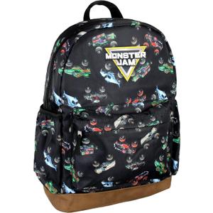 INTIMO Monster Jam Trucks Dragon Zombie Grave Digger Megalodon All Over Print Backpack 16" (One Size)
