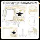 Yousoontic Acrylic Graduation Picture Frame 4x6 or 5x7 Glitter Class of 2026 Photo Frame Signature with Stands Congrats Graduation Tabletop Display Decor Congratulations Grad Gifts for Graduates Party