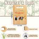 Chicken Merry Christmas Cutting Chopping Board for Kitchen, Christmas Chicken Kitchen Decor, Winter Xmas Rooster Boo Bamboo Cutting Boards for Friends Family Party Hostess