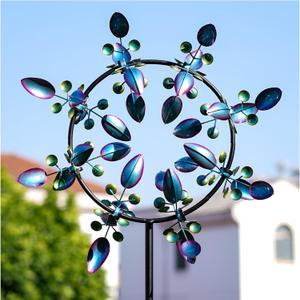 Pure Echo Large Wind Spinners Outdoor, Kinetic Metal Wind Spinners for Yard and Garden, Gift for Family or Friends (30'' W x 87'' H)