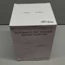 Automatic Cat Feeder and Water Fountain, 4L/16 Cups Timed Cat Dry Food Dispenser, 10s Meal Call, 20 Portions 6 Meals Per Day, 2L Cats Fountains for Drinking with Filter, Pet Feeder for Dog Black