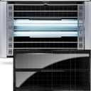 Catchmaster Vector Plasma Grilled Wall-Mounted UV Fly Light Trap - 3,100 sq. ft. Catch Zone, Fly Trap for Dining Rooms & Commercial Kitchens and Fresh & Dry Food Storage, UV Lamp Flying Insect Killer