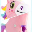 Spooktacular Creations Halloween Inflatable Costume, Full Body Unicorn Blow Up Costume for Adult Holiday Themed Cosplay Party (Pink)