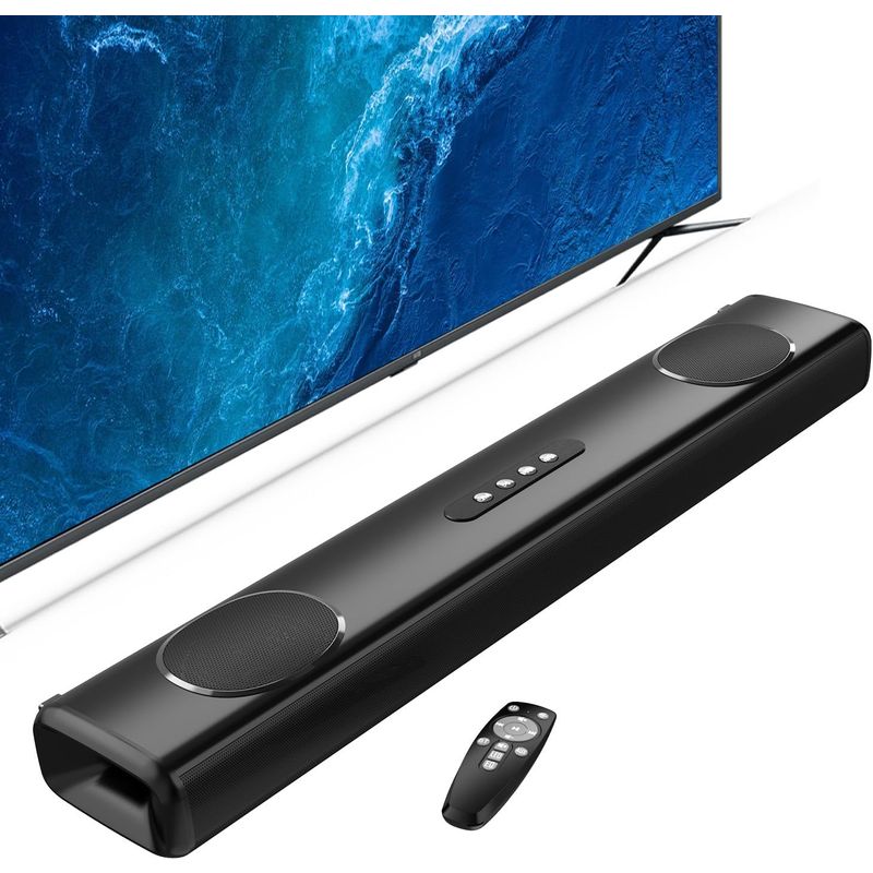 100W Sound Bar for Smart TV, 2.2 ch Soundbar with Bluetooth 5.3/ARC/Opt ...