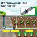 Jin&Bao Sprinkler Hose with Holes 25FT, Heavy Duty Garden Watering Hose, High-Efficiency Lawn Sprinkler System with Staples