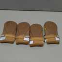 QUMY Dog Shoes for Large Dogs, Medium Dog Boots & Paw Protectors for Winter Snowy Day, Summer Hot Pavement, Water-Resistant in Rainy Weather, Outdoor Walking, Indoor Hardfloors Skid-Resistant Sole (Size 4: 2.2''x2.6''(W*L) (Pack of 4))