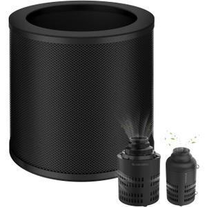 6 Inch Replacement Air Carbon Filter, 38mm Smellines Control Filtration with Australia Virgin Charcoal for Grow Tent, Inline Duct Fan, Hydroponics, Odor Scrubber, Greenhouse, Breeding Farm