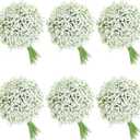 120 Pcs Baby's Breath Artificial Flowers, White Baby's Breath Flowers Artificial Bulk Real Touch Flowers for Wedding Party Home Garden Decoration