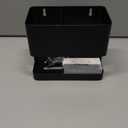 MyGift Hair Tools Organizer with 2 Slots, Black Metal Curling Iron Holder, Wall Mounted Salon Hair Accessories Organizer, Blow Dryer, Straightener and Hair Brush Holder, Hot Tools Organizer