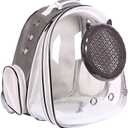 Expandable Cat Carrier Backpack, Backpack for Cats Kitten Small Puppy, Airline Approved Cat Bubble Backpack, Space Capsule Astronaut Carrier (Grey, Front Extension)