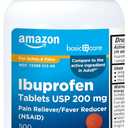 Basic Care Ibuprofen Tablets, 500 Count