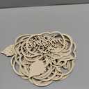 12 Pcs Thanksgiving Pumpkin Wooden Plate Decor Grateful Wood Cutouts Fall Autumn Thankful Blessed Favour Gather Party Place Card Table Settings Signs for Farmhouse Dining Table Holiday Harvest (Large, white)