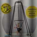 Jolly Jumper Elite (Grey) Baby Exerciser - Sturdy Frame, 6 ft Tall Stand Baby Jumper, Indoor and Outdoor Exercise Saddle Seat, Adjustable Height, for Infants up to 28 lbs