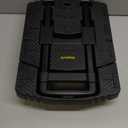 Folding Hand Truck 500lbs, Portable Heavy Duty Dolly Cart, 6 Wheels Collapsible Luggage Cart with 2 Elastic Ropes - Compact Trolley Cart for Easy Moving - Ideal Hand Cart for Travel and More (17, Black)