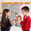AuroTops 24 Pack Farm Animal Finger Puppets with Unique Cards, Valentine Party Favors for Boys & Girls, Kids Exchange Valentine's Gifts