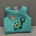 Kids Swim Vest Neoprene Swimming Aid with Adjustable Safety Strap for Age 1-3 and 3-6 (Turtle, 3-6)