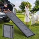 Dog Ramp for Car Truck 63" L × 17" W, Pet Ramp Lightweight Foldable
Dog Ramps for Large Dogs, Non-Slip Rug Surface, Gentler & Safer Climb 270 lbs Capacity, Easy to Carry & Store, Fits SUV Ramp