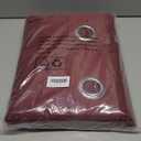 YoungsTex Burgundy Velvet Blackout Curtains for Living Room, Thermal Insulated Drapes with Grommet Privacy for Bedroom Decorative, 2 Panels, 52 X 80 Inch