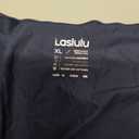 LASLULU Womens Tie Front Pilates Wrap Top Long Sleeve Workout Tops Bolero Shrugs Crop Cardigan Yoga Ballet Cover up Tops Pilates Outfits (Navy Blue, X-Large)