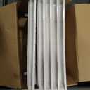 5pcs Stackable White Plastic Trays, 18" Long