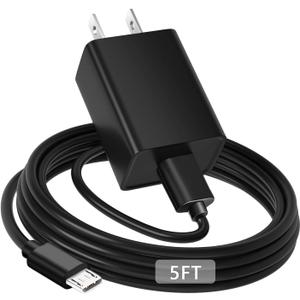 Micro USB Charger for Kindle Paperwhite 5th/6th/7th/10th, Kindle Oasis, Voyage, DX, Keyboard, Touch, 1th/2th/4th/5th/7th/8th/10th Charger Charging Cable Cord Power Adapter 10W