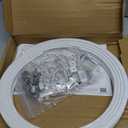 KOLAKO Flexible Bendable Curtain Track Ceiling Wall Mount 12Ft Sliding Ceiling Curtain Track System for RV Bay Shower Curtain Rods, White