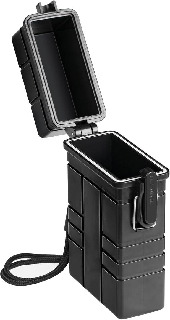 Waterproof Case, Airtight Holder Case for Whole Package 20pcs 84-100mm Size, EDC Survival Container for Fishing Kit, Match Seal Storage Dry Box, Camping Essentials, Cool Gadgets for Men Women