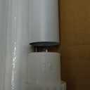 White Tension Curtain Rod 51-165In, Long Adjustable Tension Rods No Drilling for Window or Bathroom, Outdoor Curtain Rods for Patio, Easy to Install, Never Rust, Rod Diameter 1.26 Inches-White