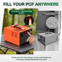 TUXING PCP Air Compressor, Max 4500 PSI / 300 Bar, Dual Power Car 12V DC or Home 120V AC, Built-in Cooling Fan, with Adapter HPA Compressor for Paintball/PCP Rifle/Mini Scuba Tank