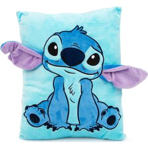 Jay Franco Disney Lilo & Stitch 3D Snuggle Pillow - Super Soft Measures 15 Inches (Official Disney Product)