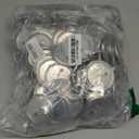200 Sets Button Supplies, 58mm / 2.28 inch - Metal Blank Button Parts with Blank Paper for Pin Badge Maker Machine