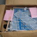Pet Hutch Cages for Hamster, Rat or Other Small Animals Indoor, Expandable and Stackable, 14x14x28 in