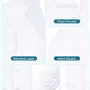 Boys' 5-Piece Tuxedo Set: Premium Formal Jacket, Pants, Shirt, Vest & Bow Tie (White). Size 7