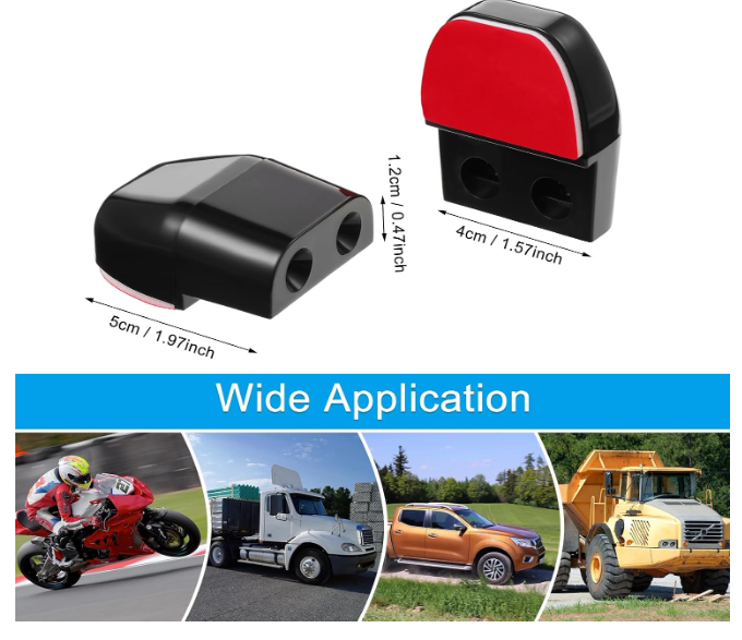 Frienda 30 Pieces Deer Whistles for Vehicles Avoids Collisions, Deer Whistles for Car, Horns for Vehicles Warning Devices with Waterproof Animal Alert for Car and Motorcycle (Black)
