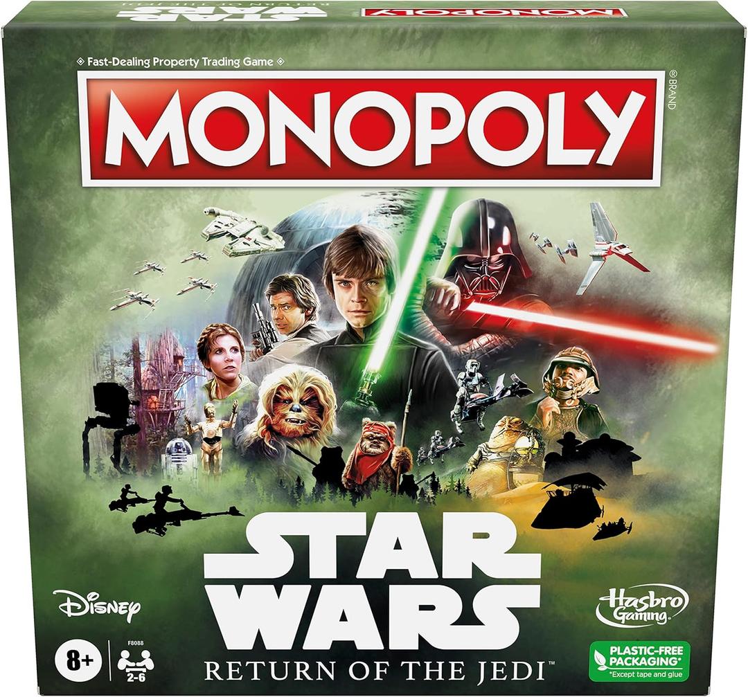 Hasbro Gaming Monopoly: Star Wars Return of The Jedi Board Game for 2-6 Players, Inspired by Return of The Jedi Movie, Game for Families and Kids Ages 8+ 